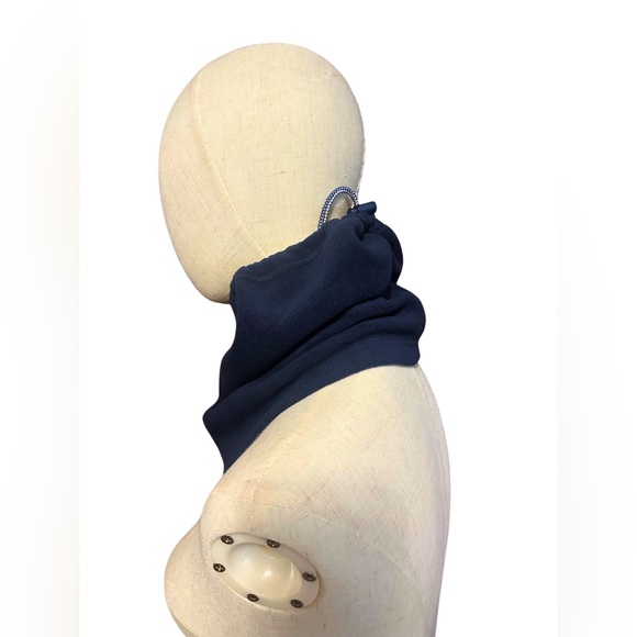 Urban Outfitters UO 76 Fleece Gaiter Scarf Neck Warmer Navy Blue - Picture 6 of 9